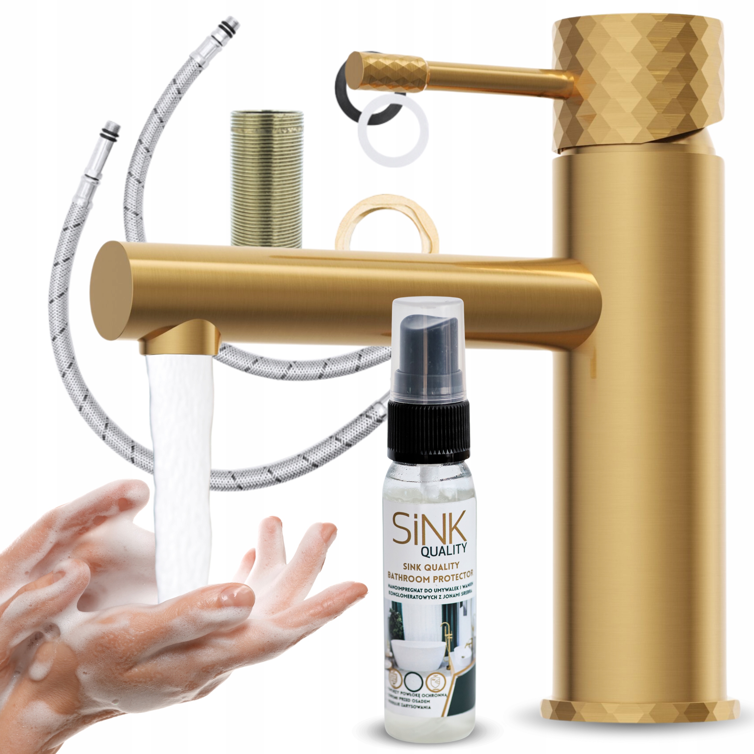 Koupelnová baterie baterie Stojící na desku nízká černá Impre 30