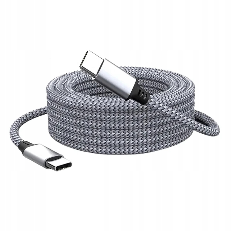 KABEL USB-C - USB-C 5M 6A WTYK PROSTY