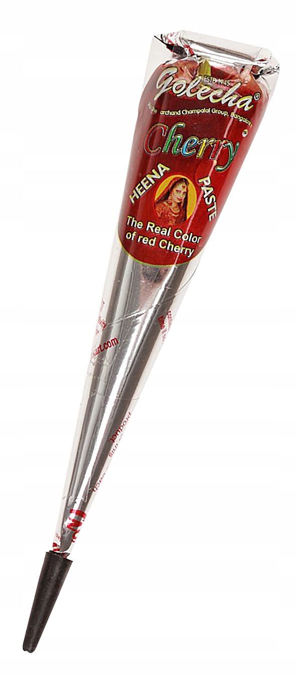 GOLECHA FARBA do Tatuażu tymczasowego kolorowa WIŚNIA HENNA 25g Marka Golecha