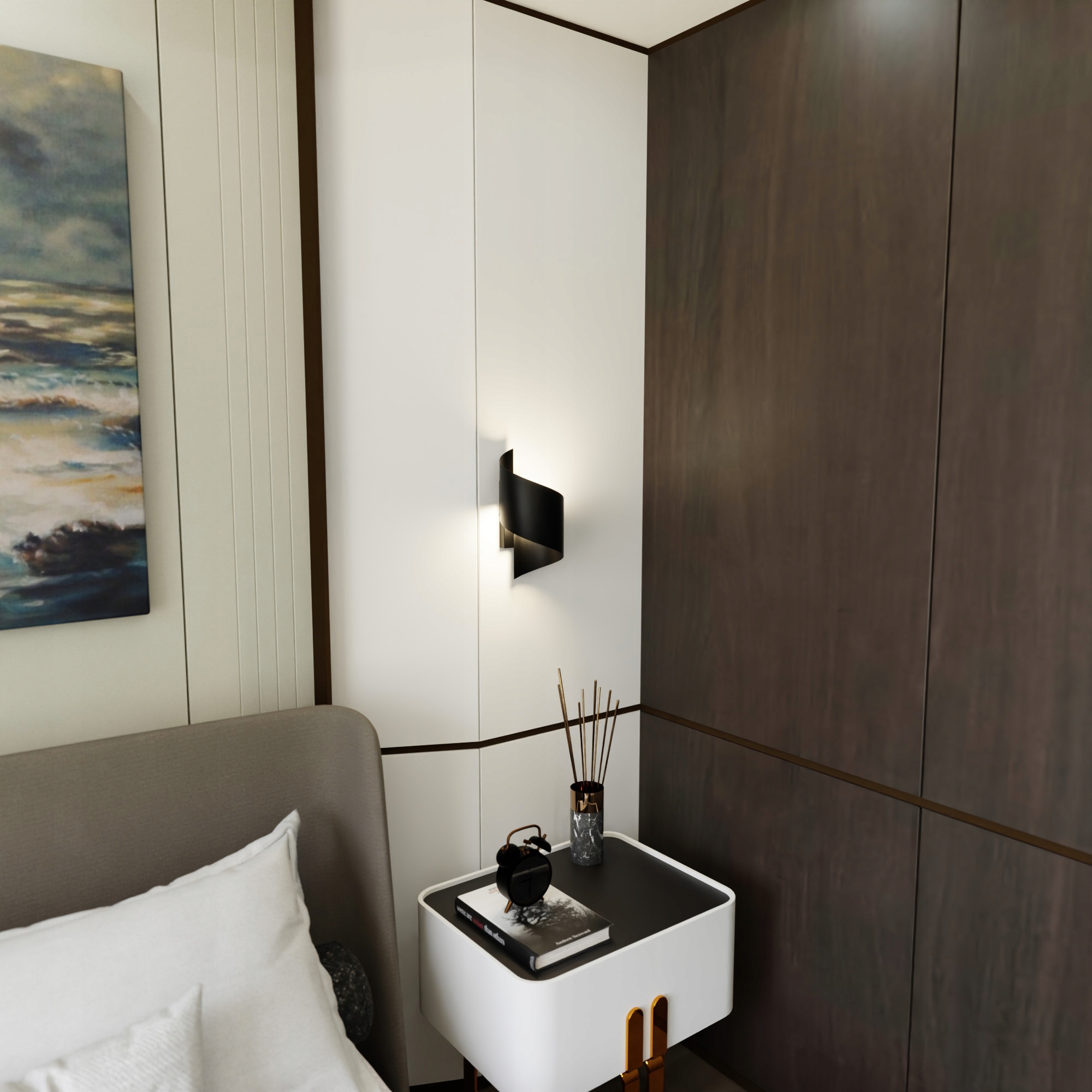 LAMPA LED KINKIET ŚCIENNY NOWOCZESNY METAL KOLORY Marka Emibig