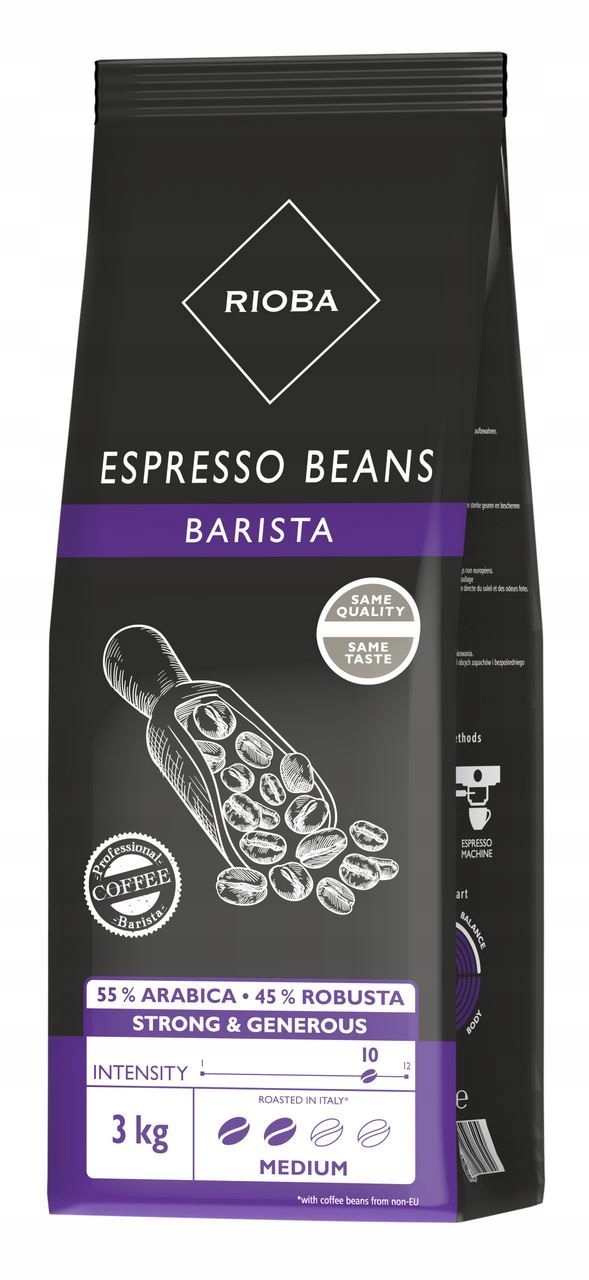 Kawa ziarnista Rioba Barista 3KG Duże opakowanie