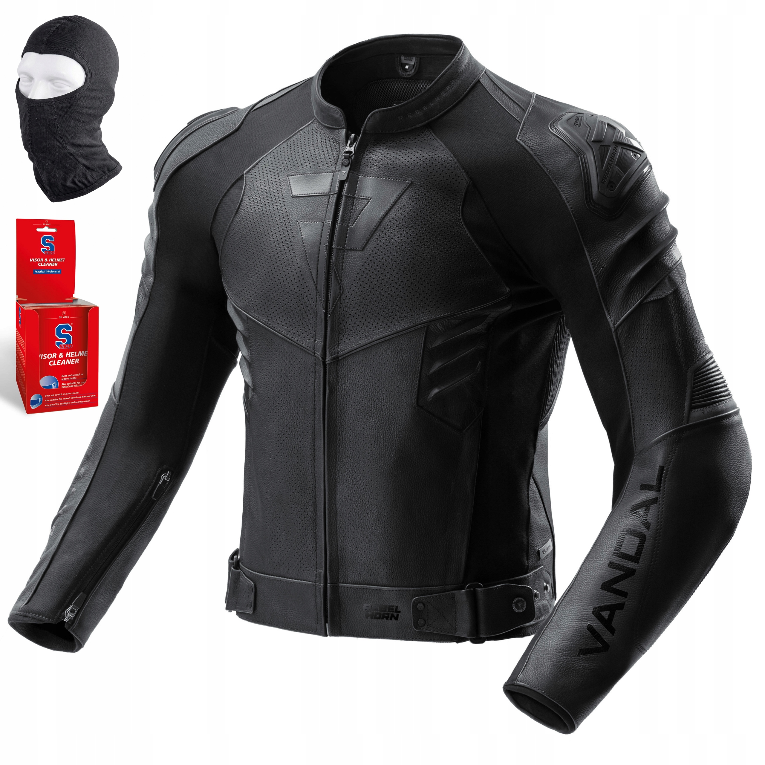 Motocyklová bunda Rebelhorn Vandal 2| kožená, certifikácia Aaa softshell