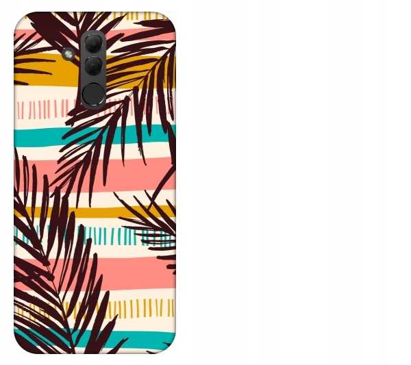 

Etui pokrowiec Huawei Mate 20 Lite Liscie tropikal