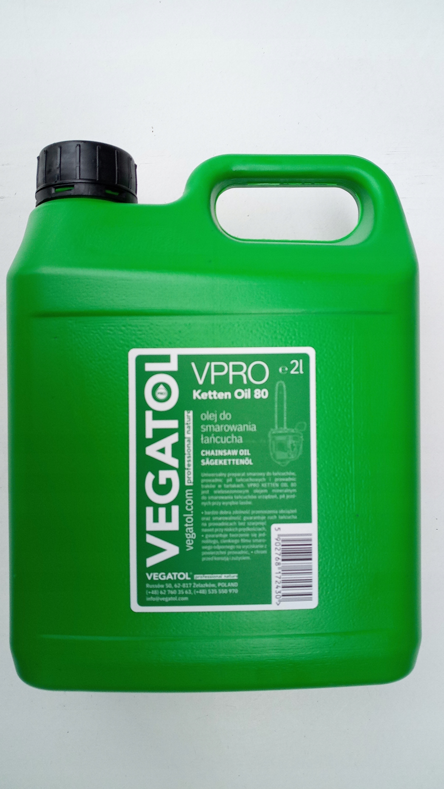 

Olej Eko do smarowania łańcucha prowadnicy 2 litry