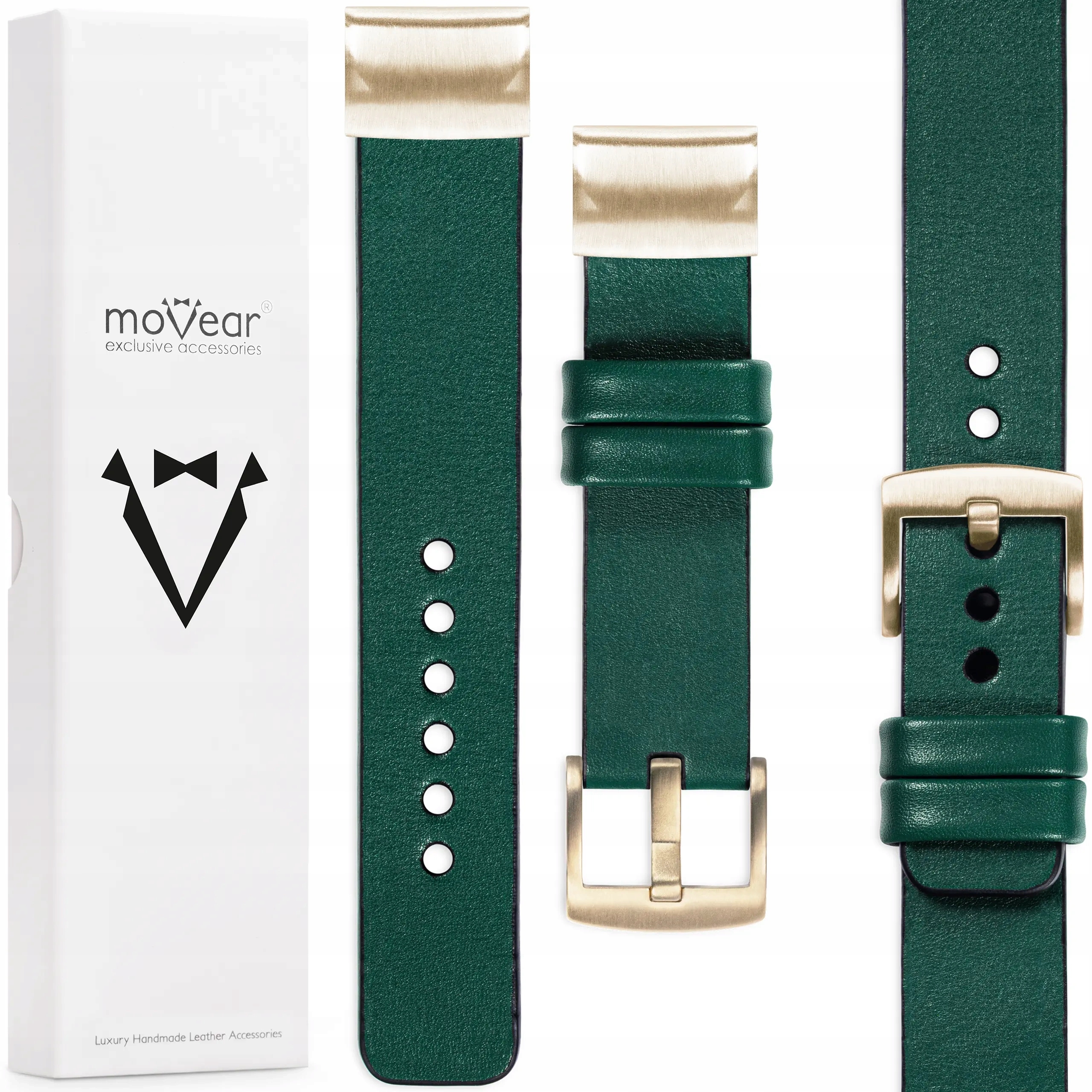 Kožený řemínek pro Garmin Fenix 8s 7s 6s 5s QuickFit 20 Movear