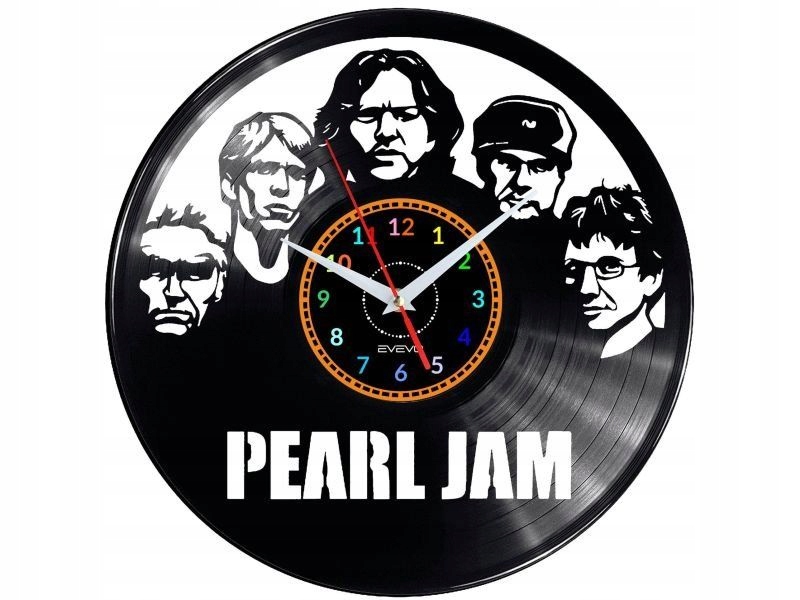 Pearl Jam Dárek Originální dekorace do domu Hodiny z vinylové desky