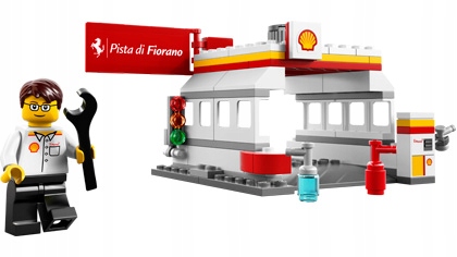 Lego Racers 40195 Shell Station Nový Polybag Unikát