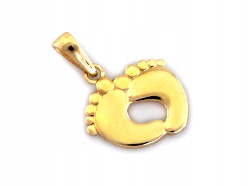 Zlatý přívěsek 585 stopy k Dni matek Celebrity stopy 0.68 g