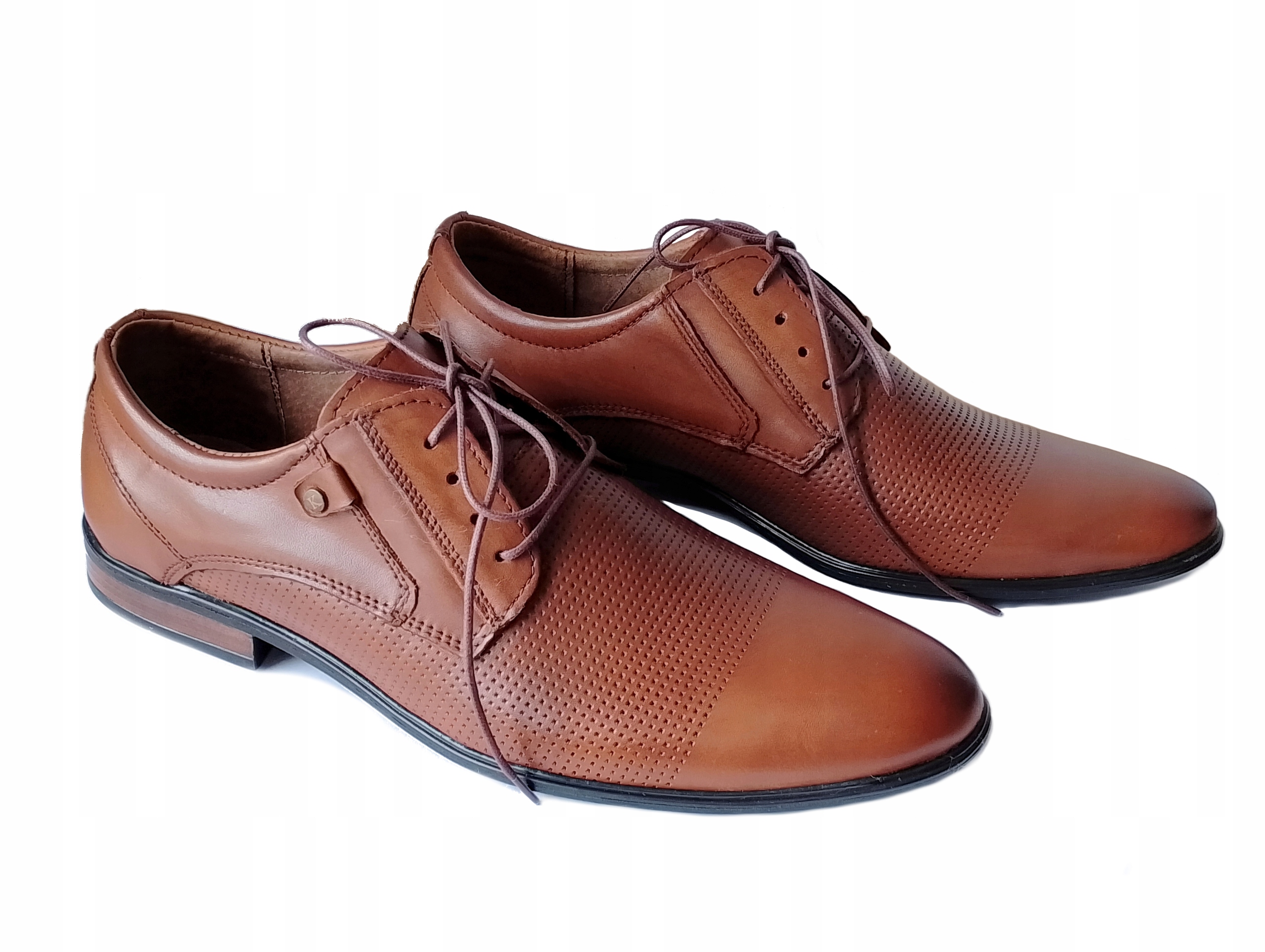 850L Komodo společenské boty Polské hnědé 45 Kůže