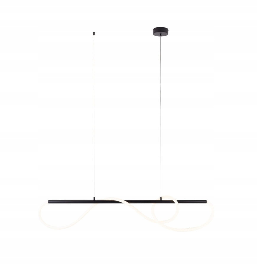 Závěsná lampa Maxlight Laguna Led 30W černá s bílou serpentinou