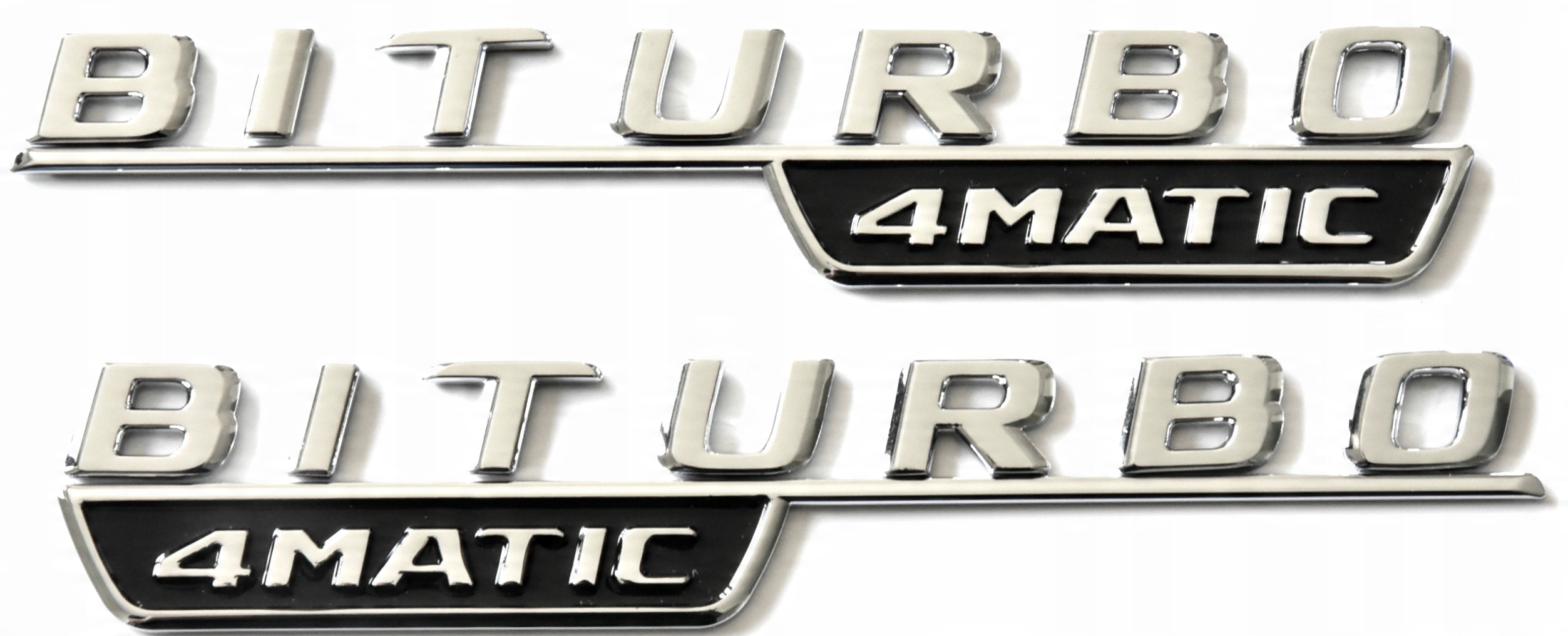 

Mercedes Biturbo 4MATIC emblemat znaczek (para)