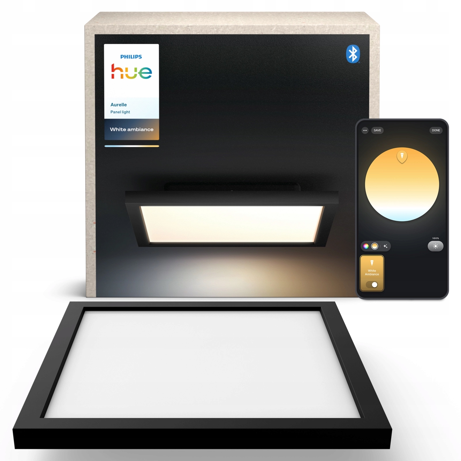 Led panel Stropná lampa 30x30 Tw Inteligentná Zigbee Aurelle Philips Hue