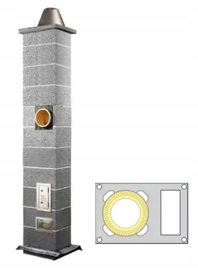 Komínový systém Schiedel Vulkán Kw Ci Eko 8 m fi 200