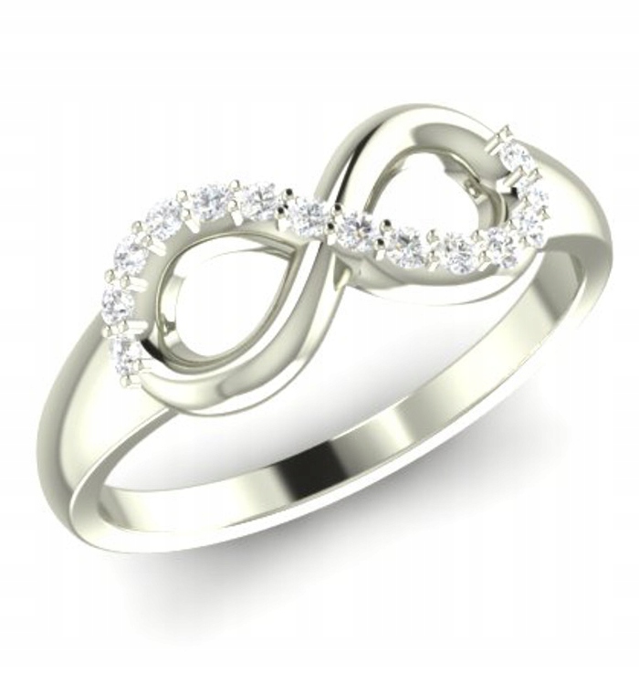 140 Prstýnek Nekonečna Stříbro 925 Infinit