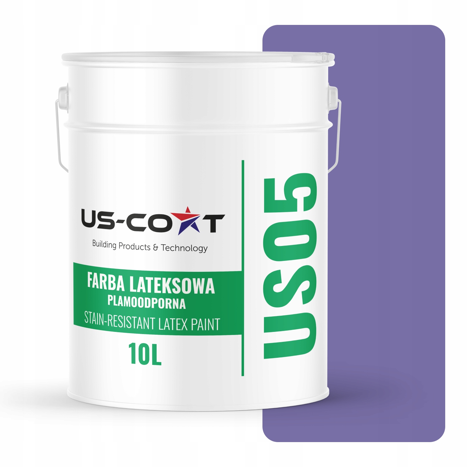 Latexová Farba Odolná Voči Škvrnám Slivková Farba H2618 10L Matná Na Steny Stropov