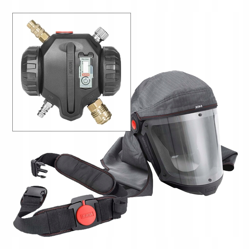 Маска шлем SATA air vision 5000 с углеродом 1000124