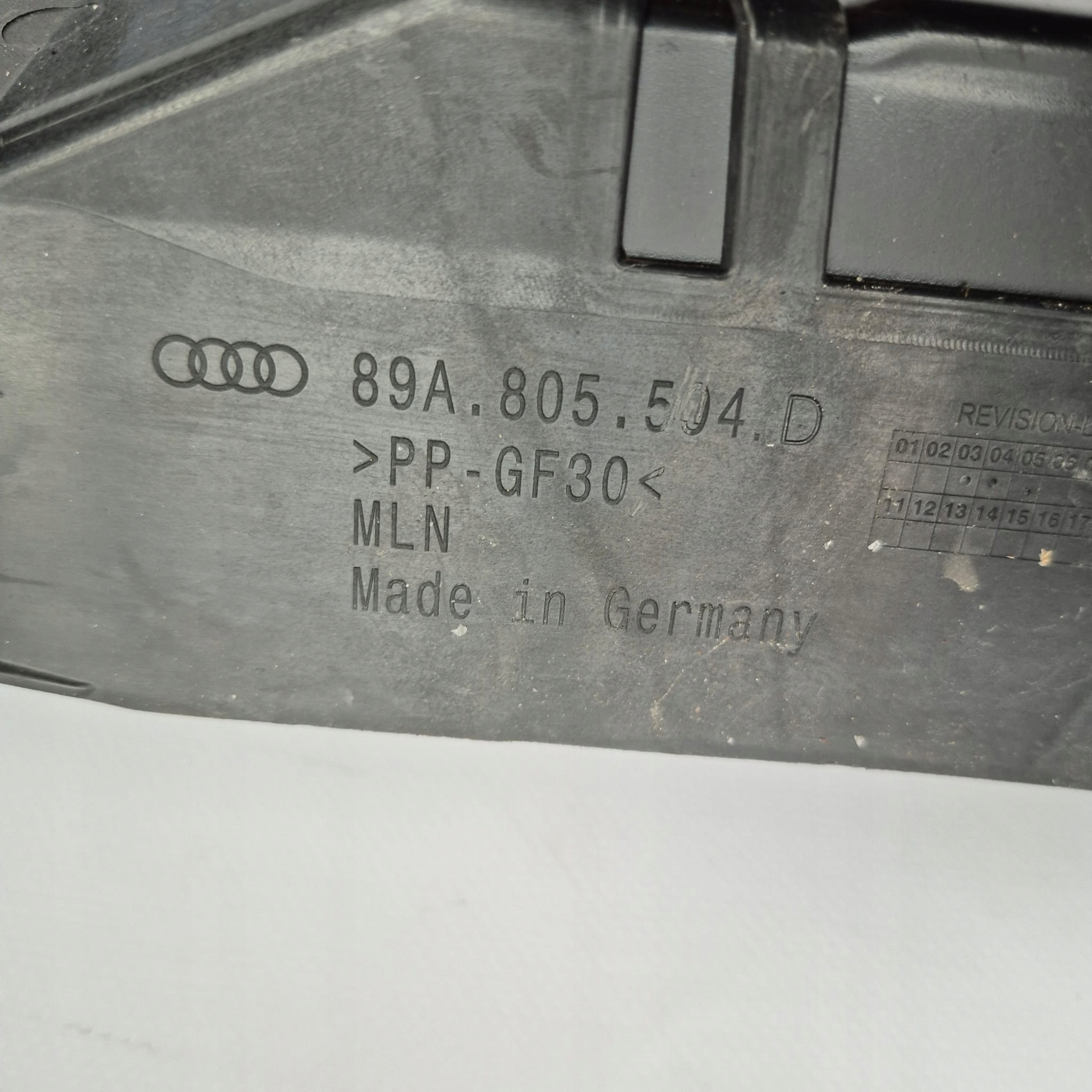 AUDI Q4 E-TRON 21-> support panel for radiators pillar