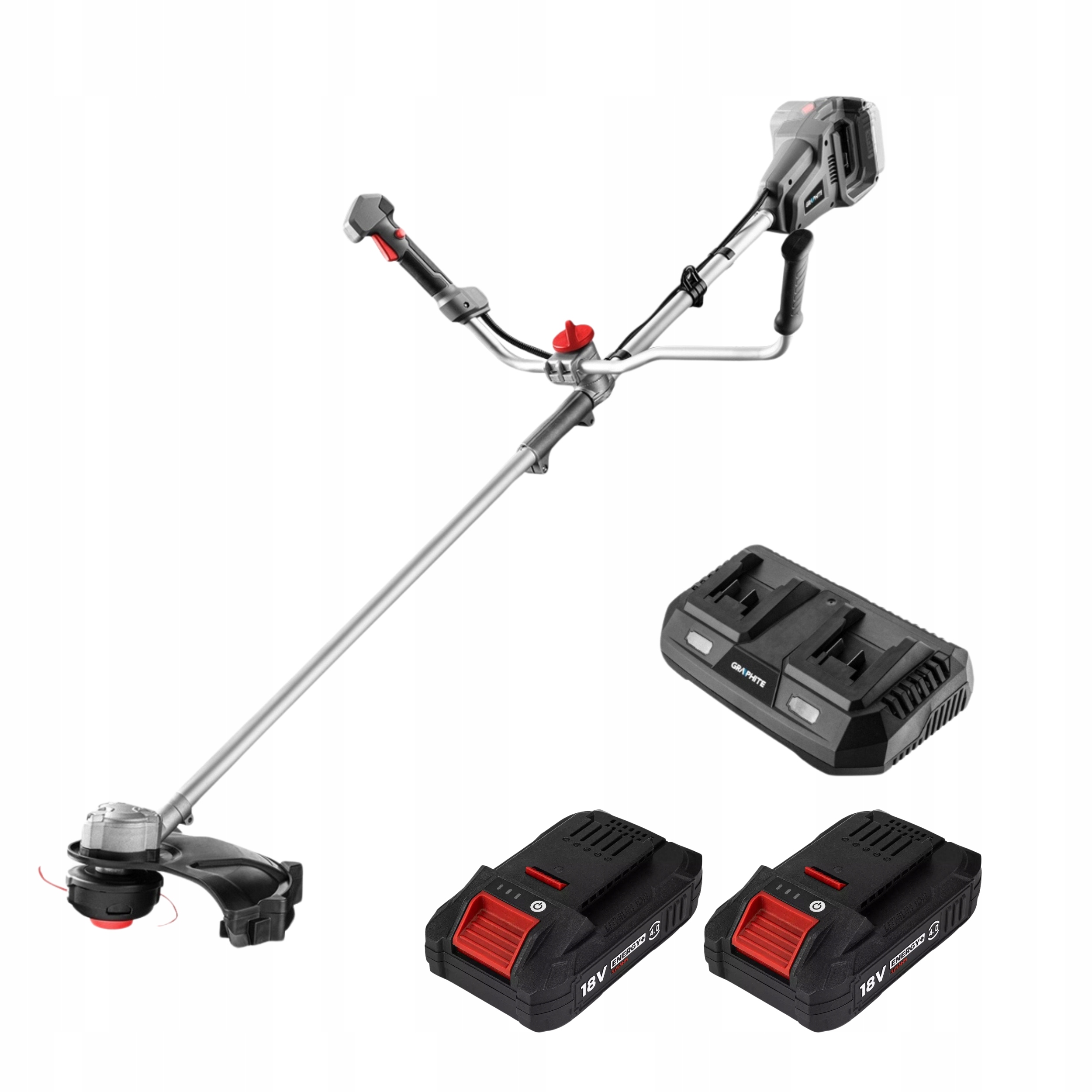 Kosa Akumulatorowa Bezszczotkowa 2 X Akumulator 4 Ah Ładowarka