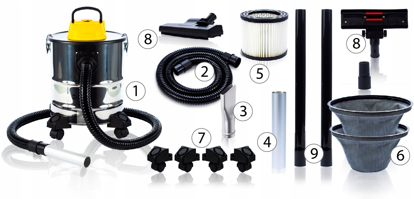 ПИЛОСОС ДЛЯ ЗОЛОЮ КАМІНА ПРОМИСЛОВИЙ 2000Вт Бренд Інший виробник