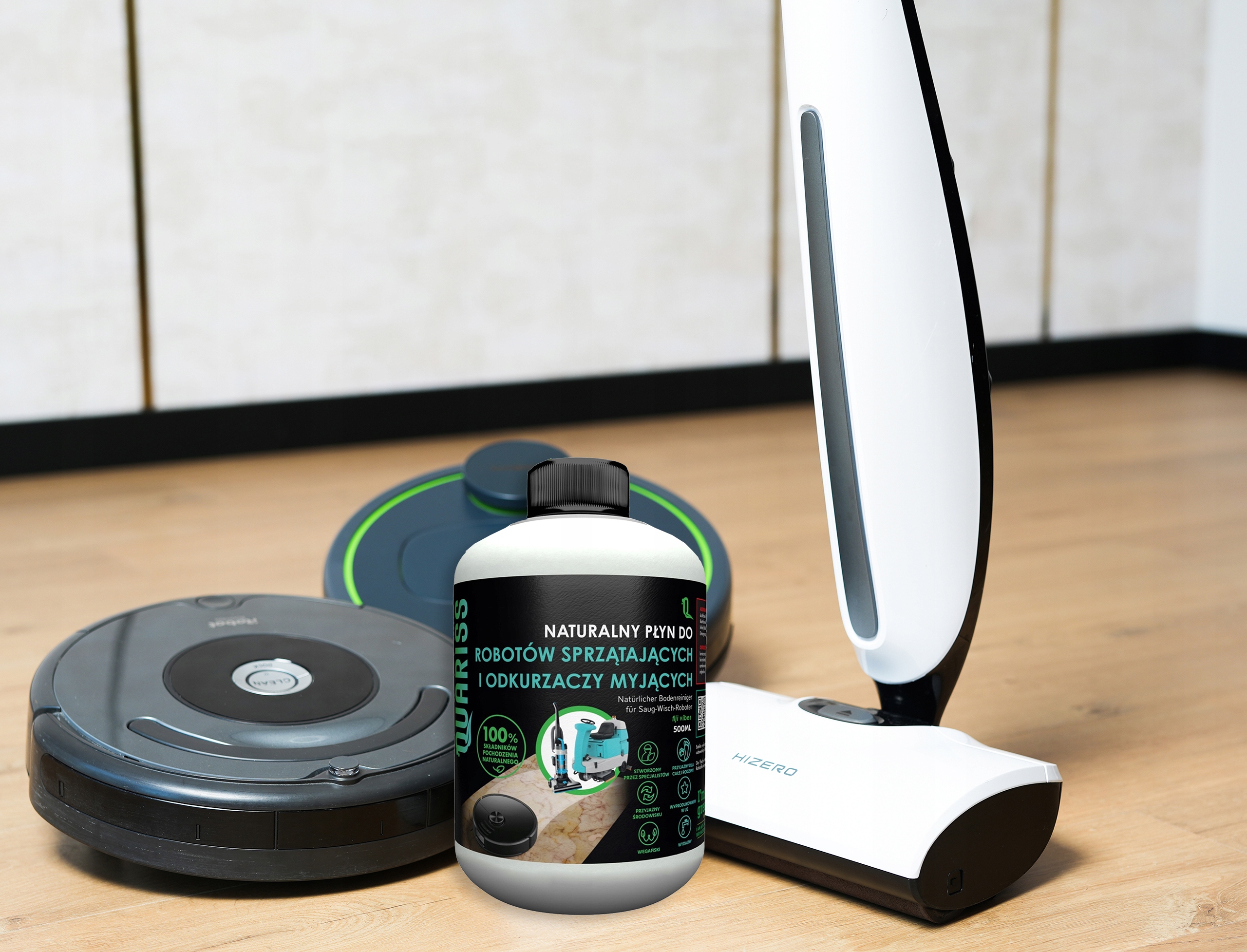 Quariss Naturalny Płyn do IRobot Odkurzaczy Sprzątających Mopujących 500 ml Stan opakowania oryginalne