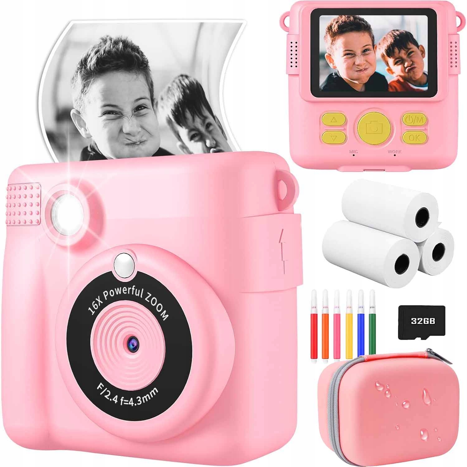 Mini Tiskárna Instantní Termální Fotoaparát 3 Rolky