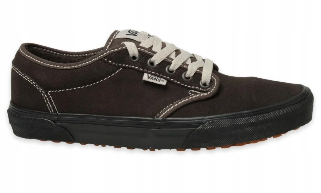 Vans Pánské Nízké Tenisky S Černou Podrážkou A Koženým Šněrováním 46 Jti