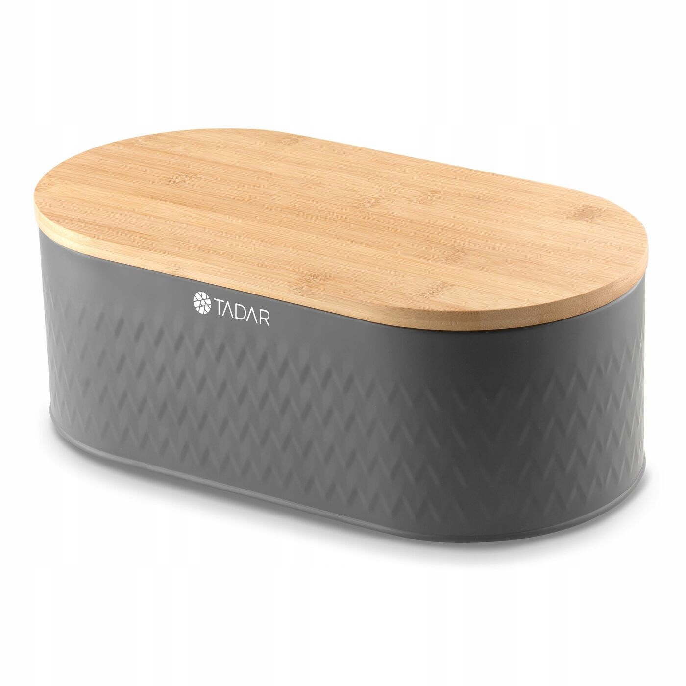 Szary CHLEBAK pojemnik na chleb DESKA DO KROJENIA