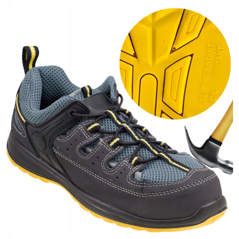 Sandály Pracovní ochranné boty S1 síťované prodyšné s špičkou Bozp vel. 42