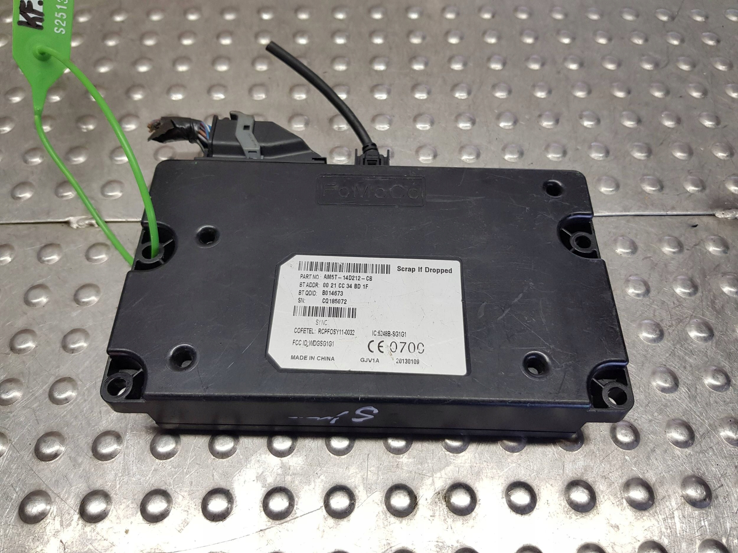 module control unit BLUETOOTH AM5T-14D212-CB FORD FIESTA MK7 FOCUS MK3 B-MAX
