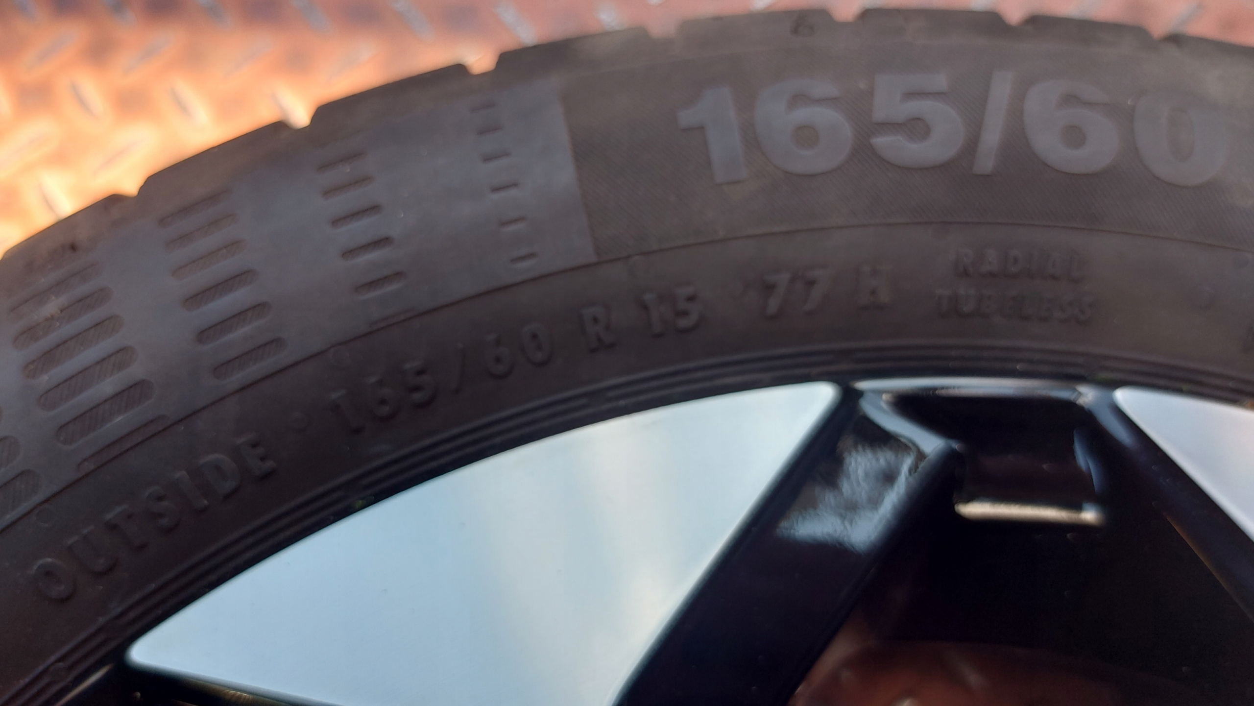 CONTINENTAL CONTIECOCONTACT 5 165/60R15 tyres summer 6mm