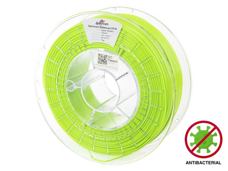 Filament Spectrum SafeGuard Pla 1,75 mm Lime Green 1 kg Zelený