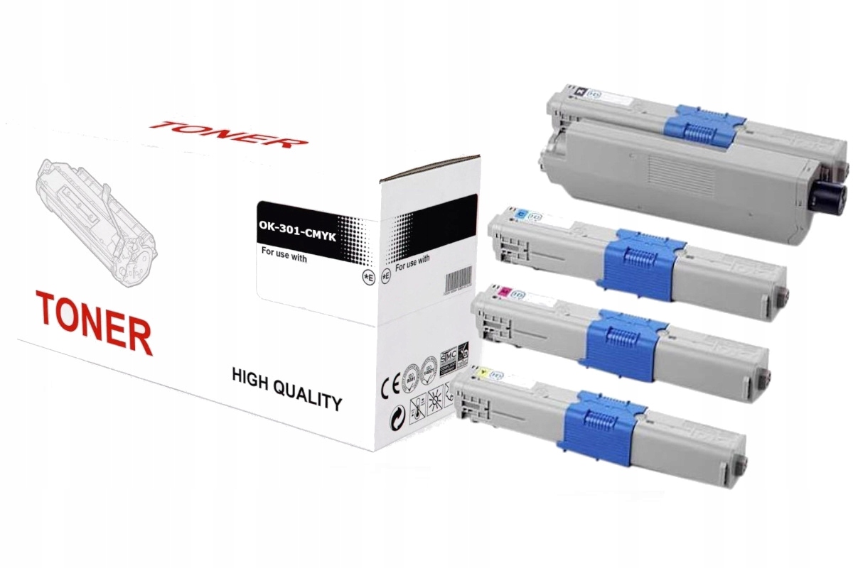 

4x Toner do Oki C301dn C321dn MC342dn MC332dn Cmyk