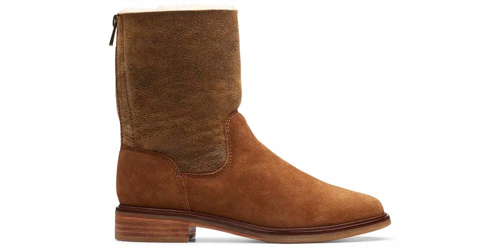 Clarks Dámské kotníkové boty ClarkdaleAxHot, teplé velikost 36 hnědý semiš