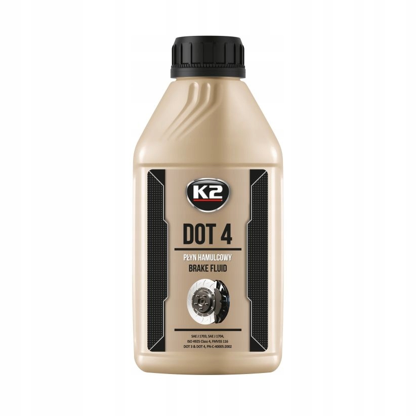 Płyn hamulcowy K2 Dot 4 500g DOT4 do układów hamulcowych