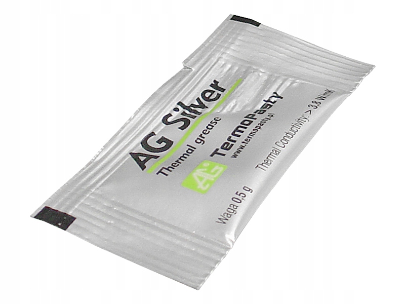 

Pasta Termoprzewodząca Ag Silver 0,5g Pakiet 5szt