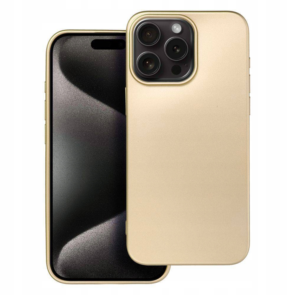 Etui Metallic Do Iphone 15 Pro Max Złoty