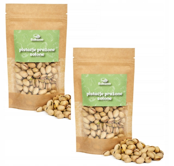 Sada 2x 1kg Pistácie pražené solené Premium velké Usa výborné Bakamo