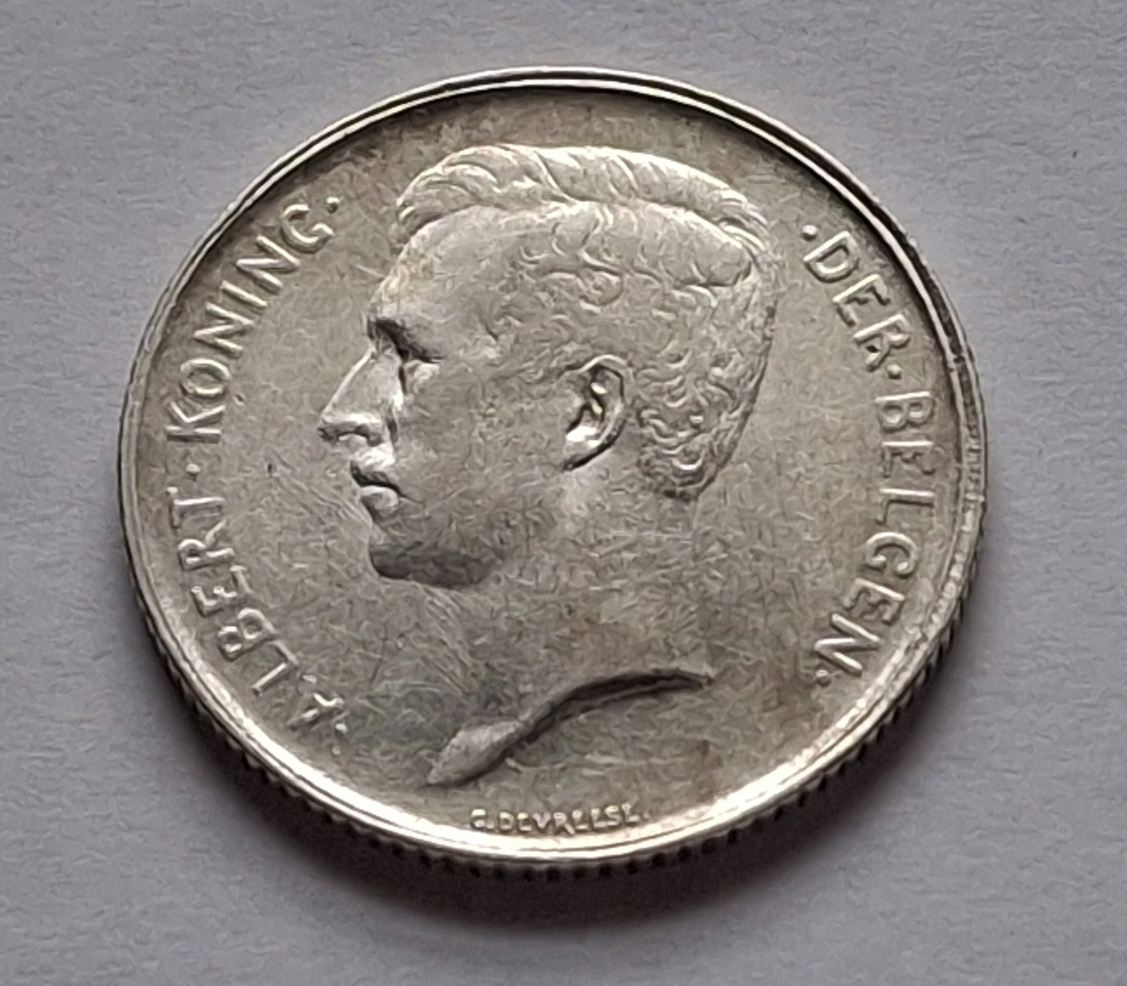 1 FRANK 1912 BELGIA-SREBRO