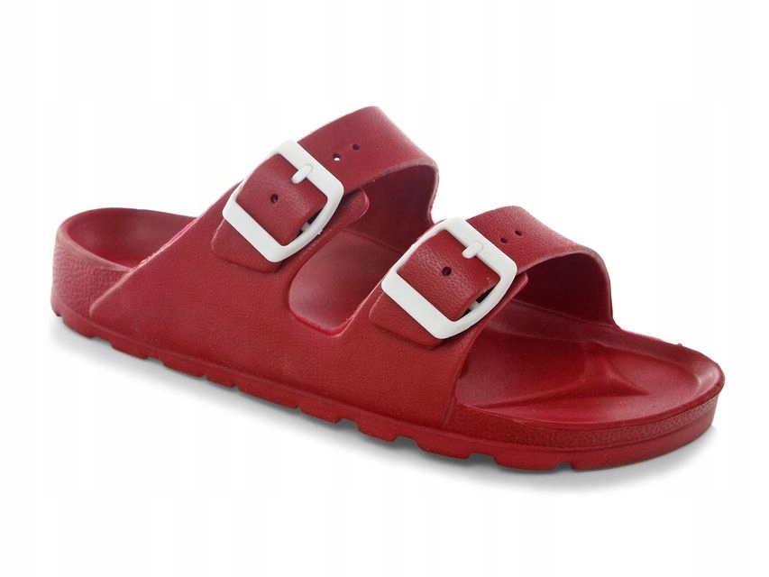 

Klapki damskie regulowane piankowe Bordowe 41