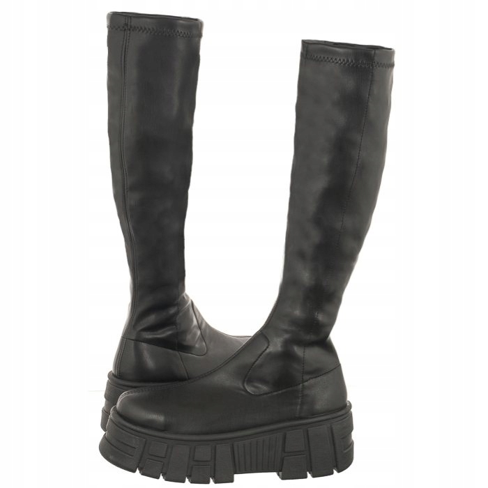 Dámské kozačky na platformě Altercore Londo Black, černé