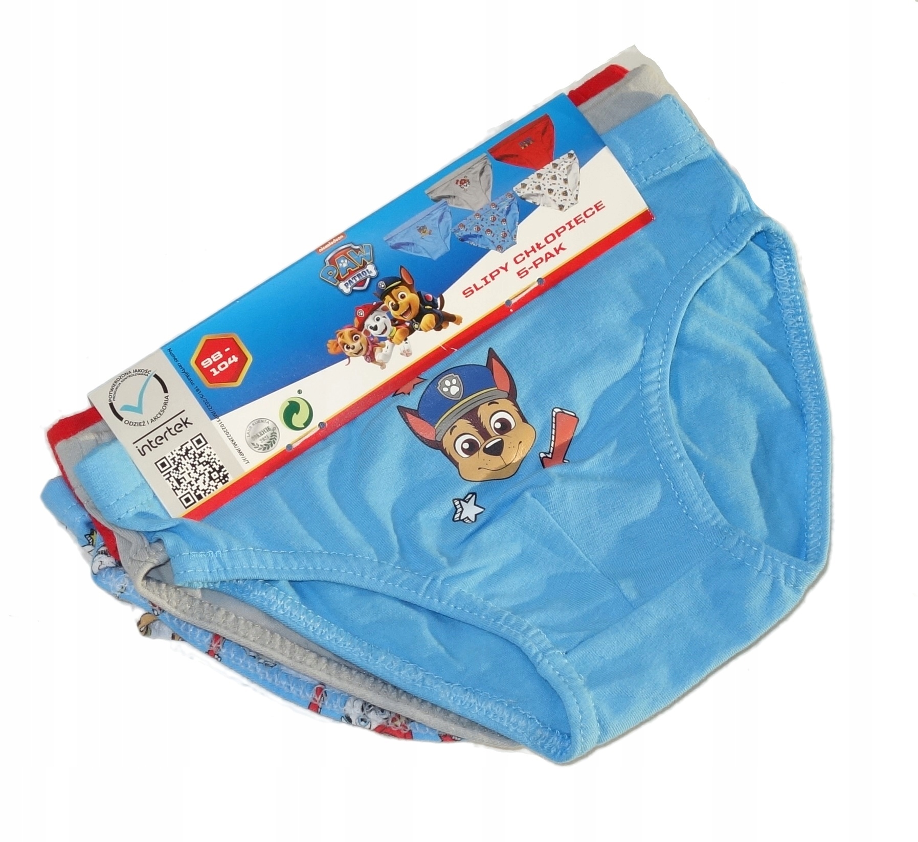 

Psi Patrol 5 Pack Majtki Chłopięce Slipy 98/104