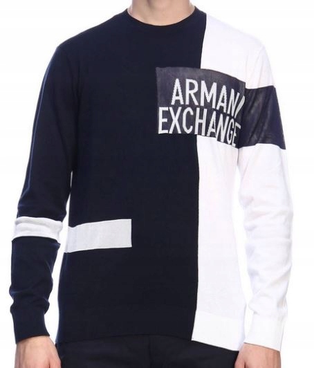 Armani Exchange sveter 3GZM1Z ZMU7Z 05CA biely S