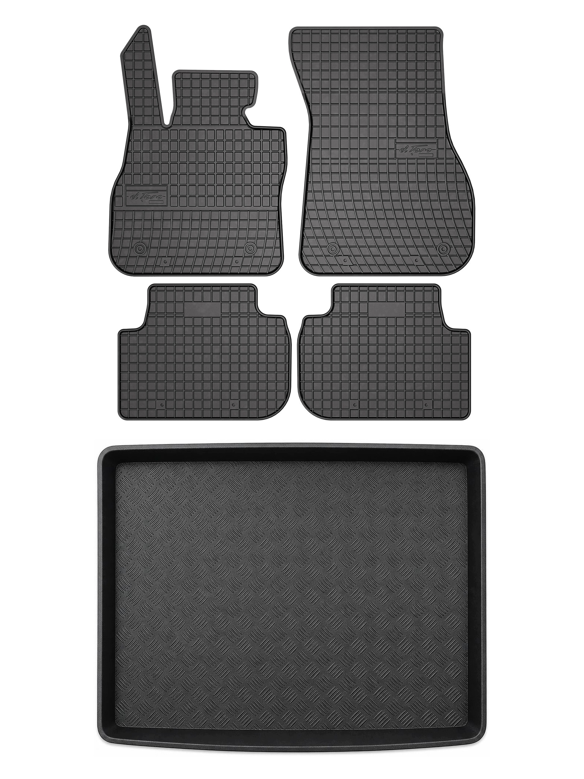 Gumové koberce SolidPRO rohož do kufru pro: Bmw řady 2 F44 2020- 5 el.