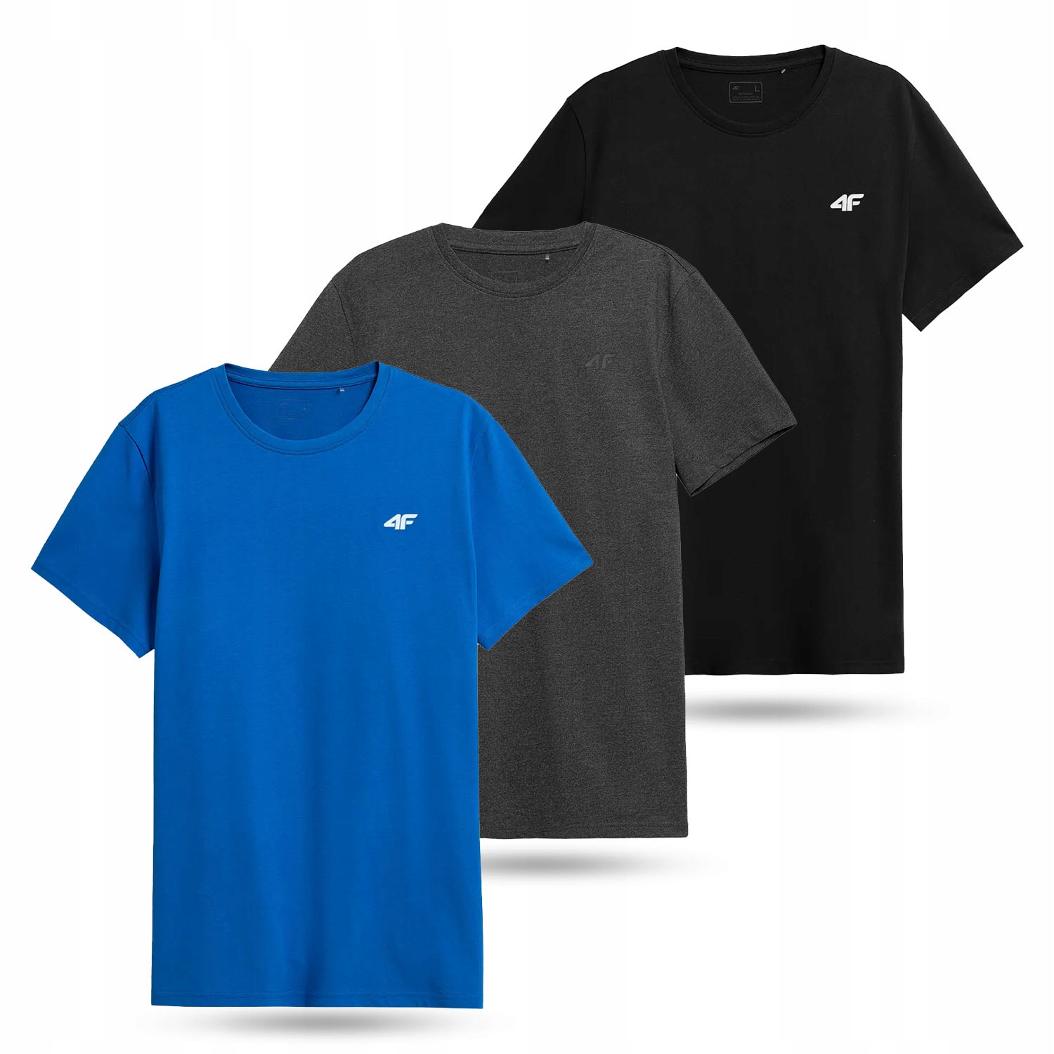 KOSZULKA MĘSKA 4F T-SHIRT SPORT BAWEŁNIANY KOMPLET ZESTAW 3PAK LIMITOWANA Marka 4F