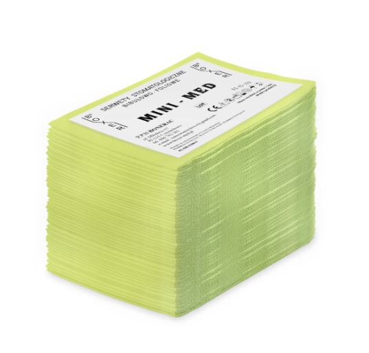 

Serweta Podfoliowana Cięta Limonkowa MiniMed 50szt