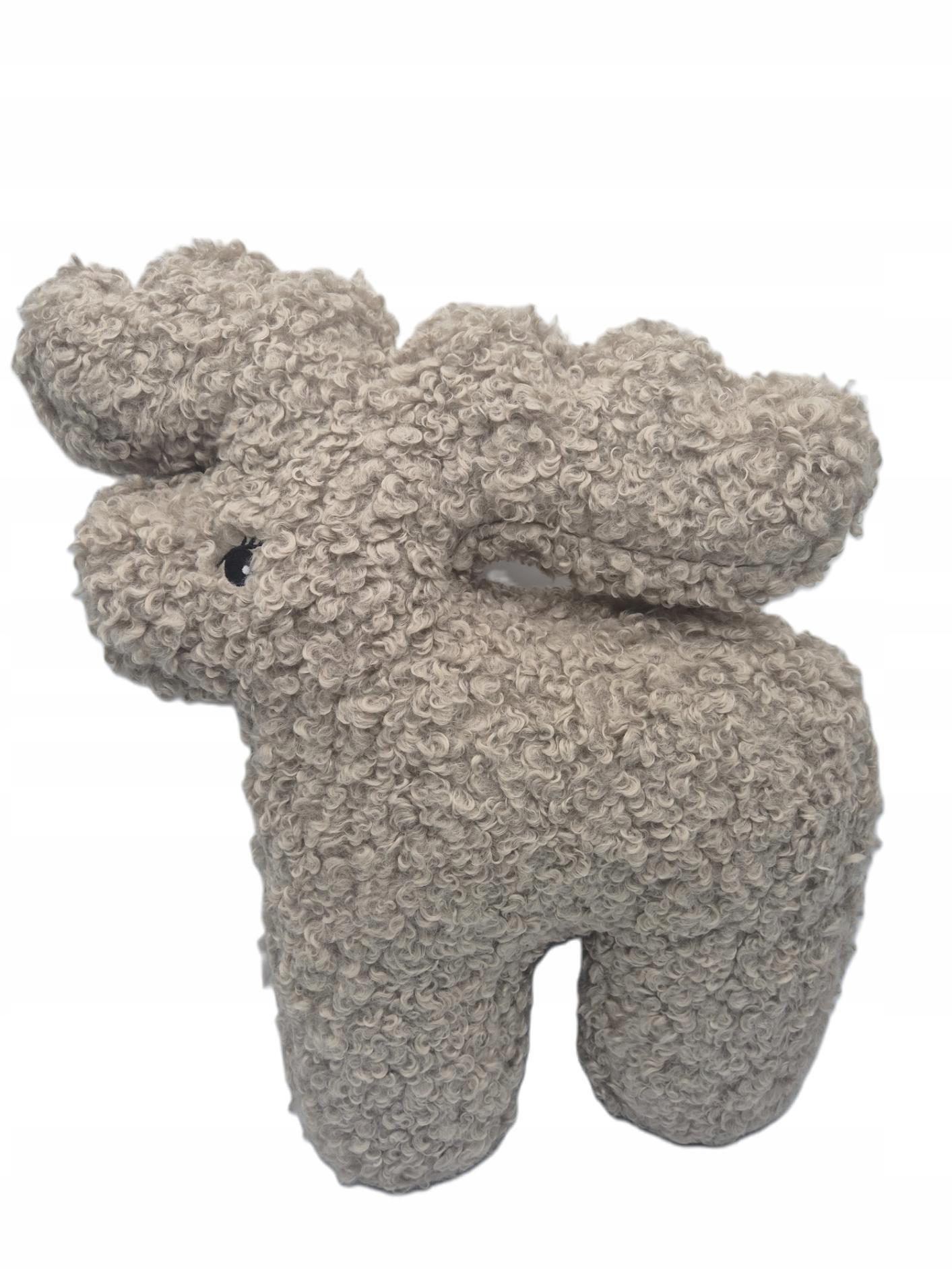Dekorační Polštář Sob – 52,5 × 60,5 cm, béžový