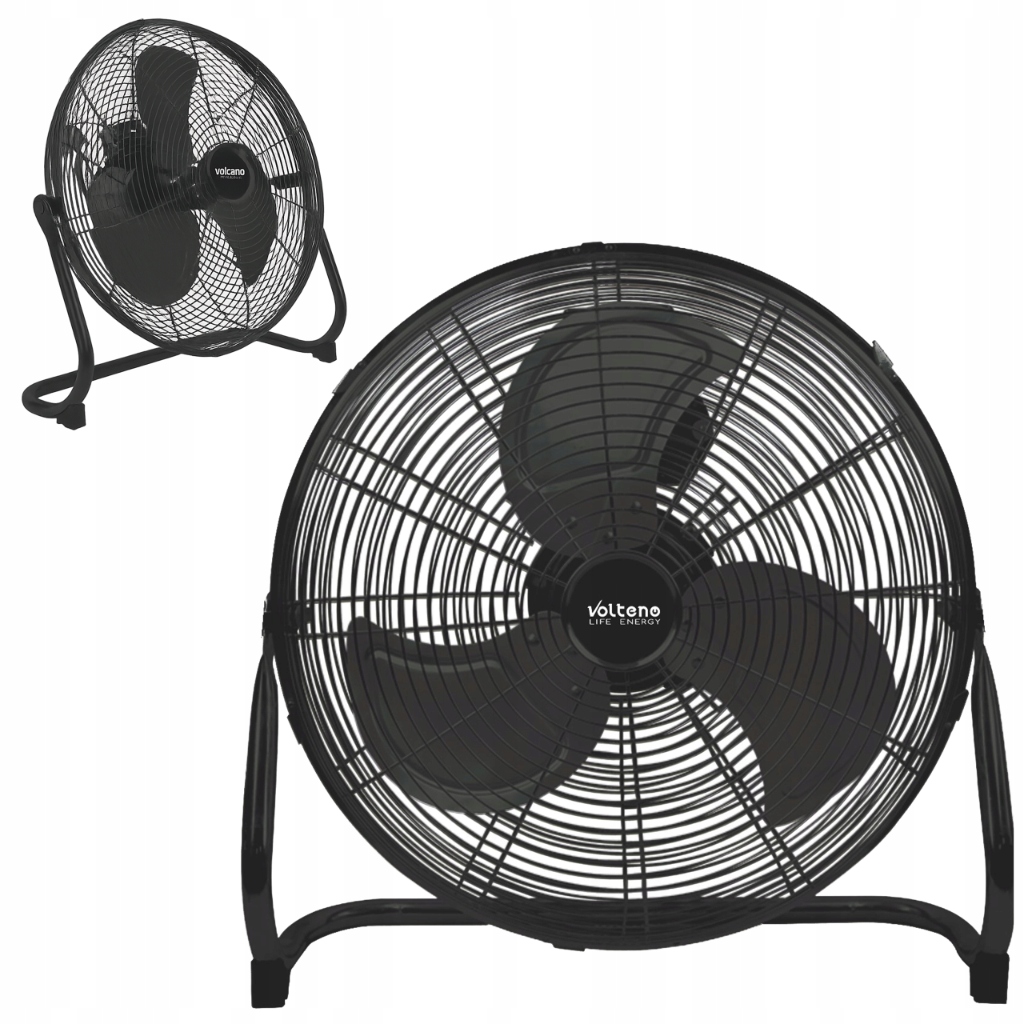 Cirkulátor Ventilátor Podlahový Ventilátor 80W Černý Regulace Výkonu Tichý