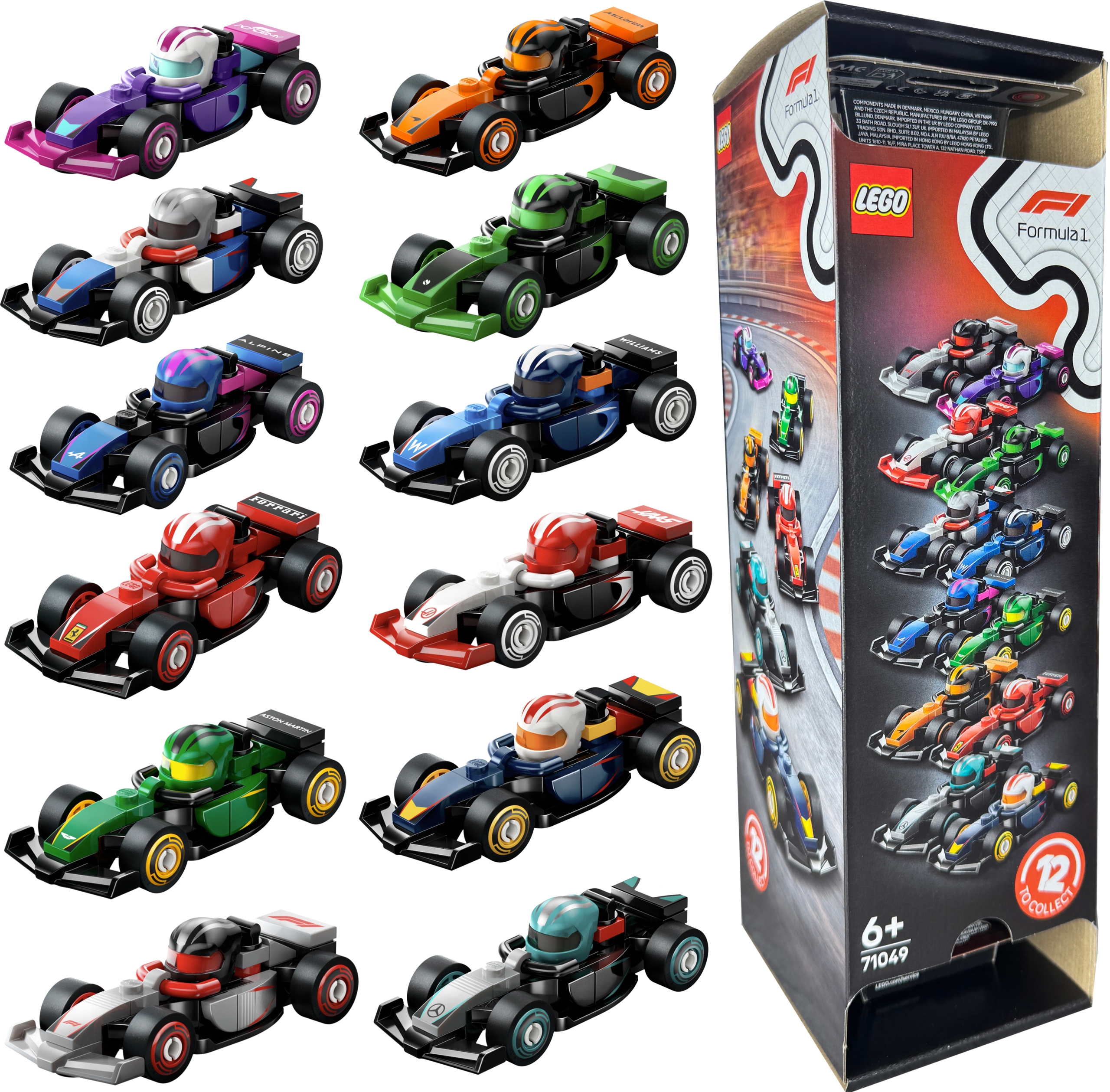 Lego Minifigures Série 71049 Sběratelské Bolidy 12 Kusů Bolidů