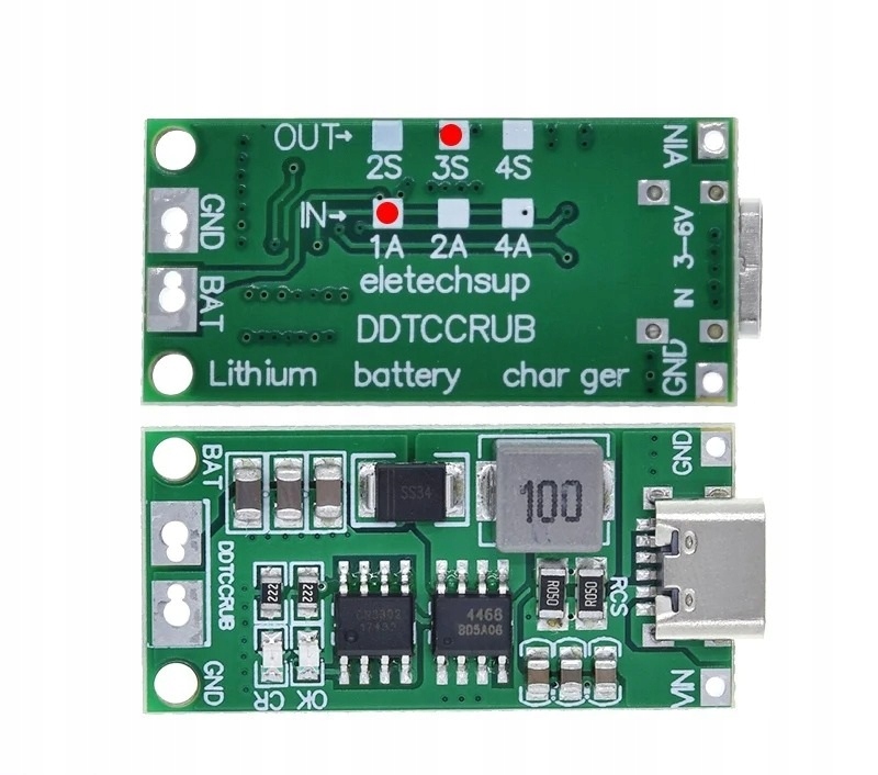 Módulo UPS Carregador De 2 Baterias 18650 Entrada 5V USB Tipo C E Saída - Foto 4