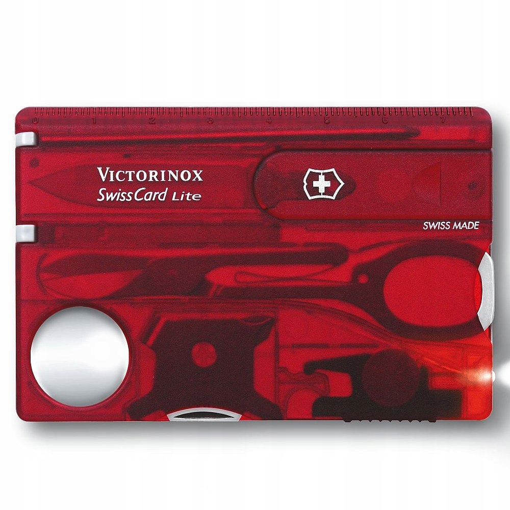 Victorinox – SwissCard s Led diodou – Červená
